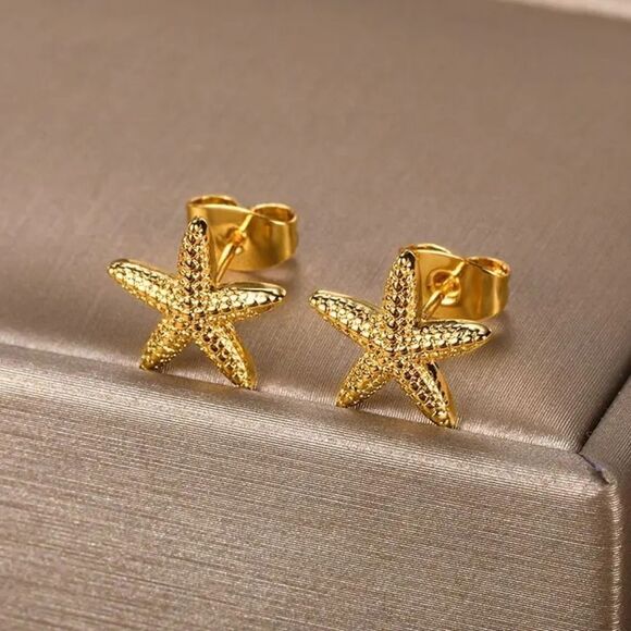 Jewelry - 5/$25 Stainless Steel Star Fish Earring Studs